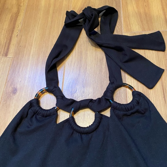 Woman’s cotton black sleeveless summer dress. - Picture 2 of 4